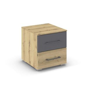 Rauch Möbel NOČNÝ STOLÍK, antracitová, grafitová, dub artisan, 40/42/42 cm vyobraziť