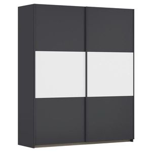 Rauch Möbel ŠAT. SKRIŇA S POSUV. DVERAMI, sivá, biela, hliníková, 175/210/59 cm vyobraziť