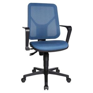 OTOČNÁ STOLIČKA, plochá tkanina, sieť, petrolejová vyobraziť