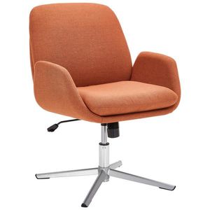 Novel STOLIČKA S PODRÚČKAMI, železo, tkaná textília, oranžová vyobraziť