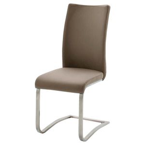 Livetastic STOLIČKA S PRUŽNÝM PODNOŽÍM, farba ušľachtilej ocele, cappuccino vyobraziť