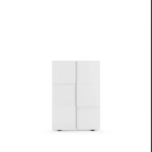 MID.YOU SKRINKA NA TOPÁNKY, biela s vysokým leskom, 78/116/35 cm vyobraziť