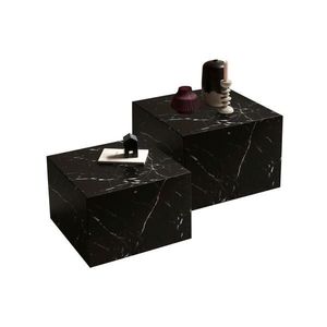 Livetastic SADA KONFERENČNÝCH STOLÍKOV, čierna, kompozitné drevo, 58-50/58-50/40-33 cm vyobraziť