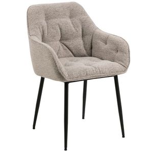 MID.YOU STOLIČKA S PODRÚČKAMI, buklé, béžová vyobraziť