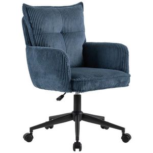 Carryhome OTOČNÁ STOLIČKA, kord, modrá, čierna vyobraziť