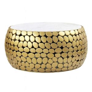 Livetastic KONFERENČNÝ STOLÍK, zlatá, kov, 66/32/66 cm vyobraziť