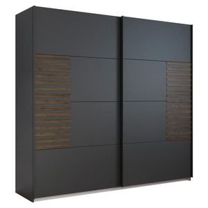 Rauch Möbel ŠAT. SKRIŇA S POSUV. DVERAMI, tmavosivá, tmavý dub, 226/210/62 cm vyobraziť