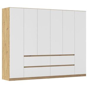 Rauch Möbel SKRIŇA S OTOČNÝMI DVERAMI, biela, dub artisan, 271/210/54 cm vyobraziť