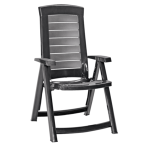 KETER Záhradné polohovacie kreslo BARBUDA | grafit vyobraziť