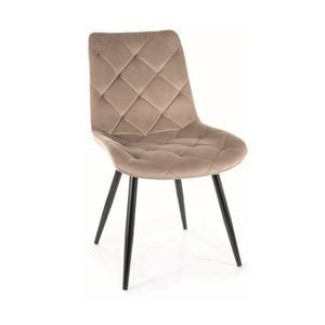 Signal Jedálenská stolička RALPH VELVET Farba: Tmavobéžová / Bluvel 40 vyobraziť