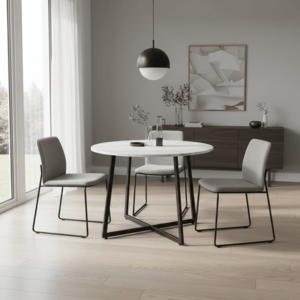 Signal Jedálenský stôl LUNA | biely efekt mramoru vyobraziť