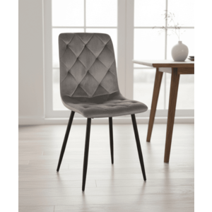 Signal Jedálenská stolička JERRY Velvet | sivá vyobraziť