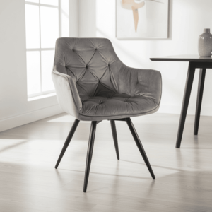 Signal Jedálenská stolička MANGO VELVET | sivá vyobraziť