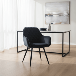 Signal Jedálenská stolička LINEA VELVET | čierna vyobraziť