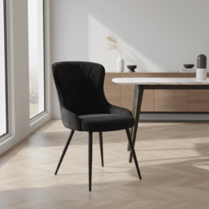 Signal Jedálenská stolička LOTUS VELVET | čierna vyobraziť