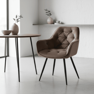 Signal Jedálenská stolička CHERRY VELVET | cappuccino vyobraziť