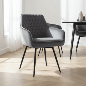 Signal Jedálenská stolička MARLO VELVET | sivá vyobraziť