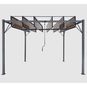 Chomik Záhradná pergola SUNFLEX | hnedá 300 x 300 cm vyobraziť