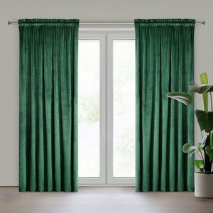 ArtFir Zatemňovací záves MELANIE P | tmavozelená 140 x 270 cm vyobraziť