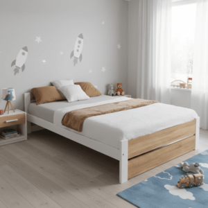 Elvisia Posteľ LEA s matracom a roštom | 80 x 200 cm Farba: dub sonoma vyobraziť