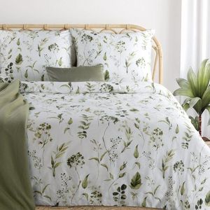 ArtFir Obliečky na dvojlôžko SPRING 105 | olivová/biela 220 x 200 cm vyobraziť