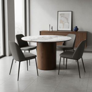 Signal Keramický jedálenský stôl Rondo | orech vyobraziť