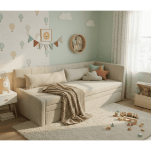 Elvisia Rozkladacia pohovka BESTON L | béžová vyobraziť