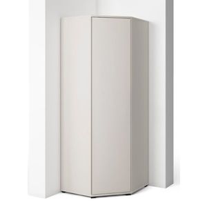 ArtPK Rohová šatníková skriňa BIANCO | cashmere vyobraziť