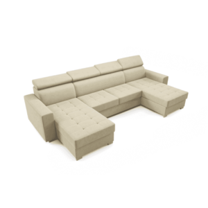 ArtPK Rohová sedacia súprava MONES U Farba: Béžová / Monolith 04 vyobraziť