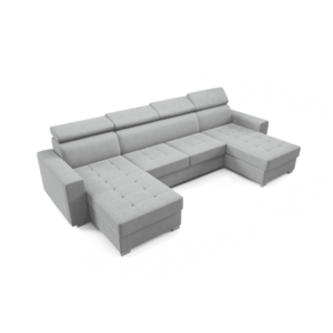 ArtPK Rohová sedacia súprava MONES U Farba: Sivá / Monolith 84 vyobraziť