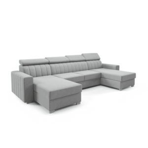 ArtPK Rohová sedacia súprava LARDOS U Farba: Sivá / Monolith 84 vyobraziť