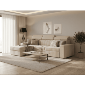 ArtPK Rohová sedacia súprava LARDOS | ľavá Farba: Béžová / Monolith 02 vyobraziť