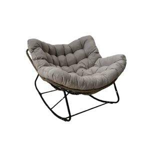 Chomik Hojdacie kreslo SVINGA s poduškou | sivá vyobraziť