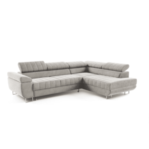 ArtPK Rohová sedacia súprava HORIZONTE | pravá Farba: Sivá / Castel 03 vyobraziť