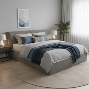 Elvisia Manželská posteľ MAXON s výklopným roštom | sivá 160 x 200 cm vyobraziť