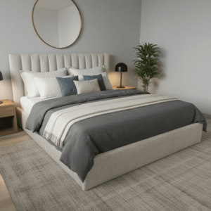 Elvisia Manželská posteľ VERTICO s výklopným roštom | béžová 160 x 200 cm vyobraziť