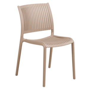 Elvisia Záhradná stolička MANZANO bez podrúčok | taupe vyobraziť