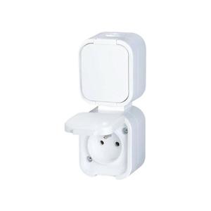 Jedna zásuvka ABEX NT-6B2/P biela vyobraziť