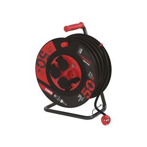 Predlžovací kábel na bubne - 4 zásuvky 50m EMOS P084503 guma-neoprén / 2, 5 mm2 vyobraziť