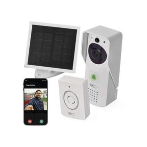 GoSmart domový bezdrôtový batériový videozvonček EMOS IP-09D s WiFi a solárnym panelom vyobraziť