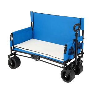 2 v 1 skladací plážový vozík / lavica vyobraziť