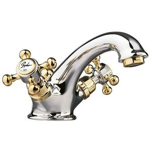 SAPHO - ANTEA stojánkova umývadlová batéria s výpusťou, chróm/zlato 3172 vyobraziť