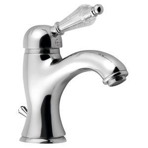 SAPHO - KIRKÉ CRYSTAL stojánkova umývadlová batéria s výpusťou, krištáľová páčka, chróm KI02KC vyobraziť