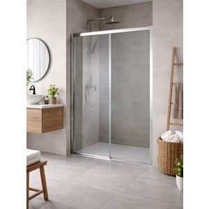 HOPA - Sprchové dvere ESTRELA - Farba rámu zásteny - Hliník chróm, Rozmer A - 140, Smer zatváranie - Ľavé (SX), Výplň - Číre bezpečnostné sklo - 6 mm BCESTR14CCL vyobraziť