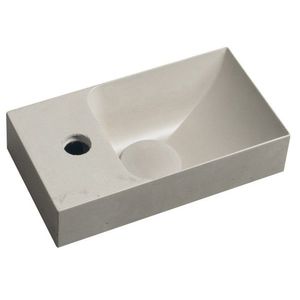 SAPHO - PICCOLINO betónové umývadlo 30, 8x17cm, batéria vľavo, piesková mat PK30014 vyobraziť