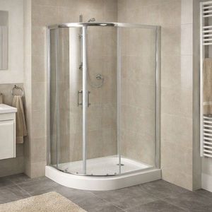 HOPA - Sprchovací asymetrický kút s vaničkou IBIZA II - Farba rámu zásteny - Hliník chróm, Rozmer A - 120, Rozmer B - 80, Smer zatváranie - Ľavé (SX), Výplň - Číre bezpečnostné sklo - 5 mm OLBIBI212L vyobraziť