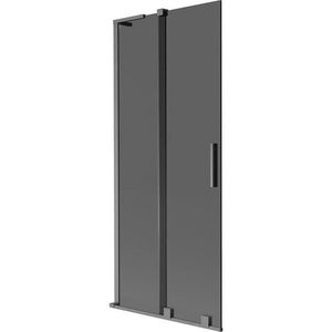 MEXEN/S - Velar L dvojkrídlová posuvná vaňová zástena 85 x 150, grafit, grafit kartáčovaná 896-085-003-41-66 vyobraziť