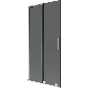 MEXEN/S - Velar L dvojkrídlová posuvná vaňová zástena 95 x 150, grafit, nikel kartáčovaný 896-095-003-41-97 vyobraziť