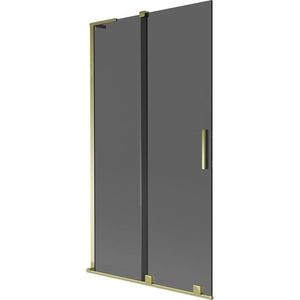 MEXEN/S - Velar L dvojkrídlová posuvná vaňová zástena 100 x 150, grafit, zlatá 896-100-003-41-50 vyobraziť