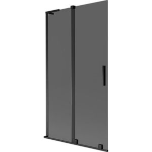 MEXEN/S - Velar L dvojkrídlová posuvná vaňová zástena 100 x 150, grafit, čierna 896-100-003-41-70 vyobraziť
